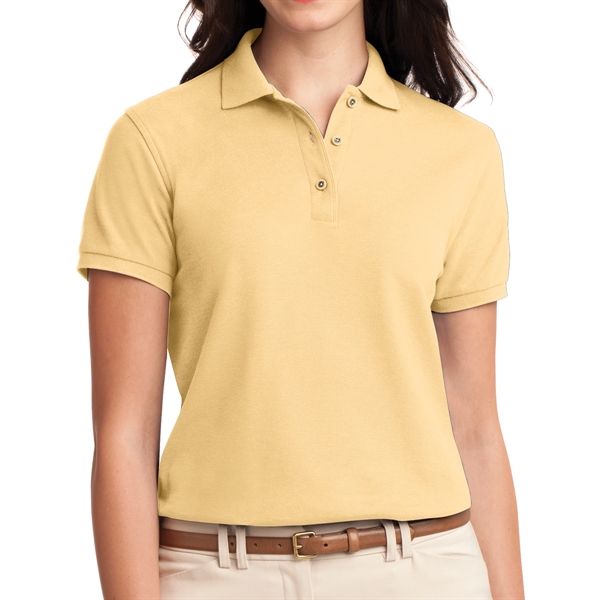 Banana Yellow color option for Ladies Polo Shirt