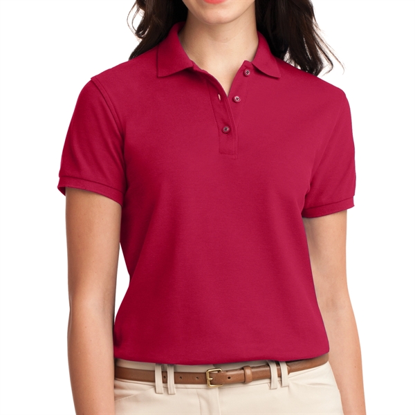 Deep Berry color option for Ladies Polo Shirt