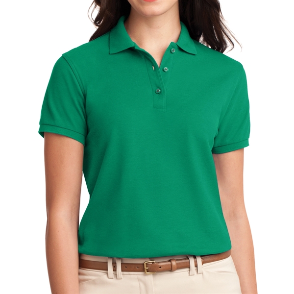 Kelly Green color option for Ladies Polo Shirt