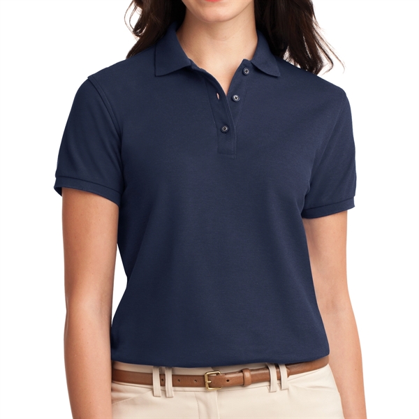 Navy color option for Ladies Polo Shirt