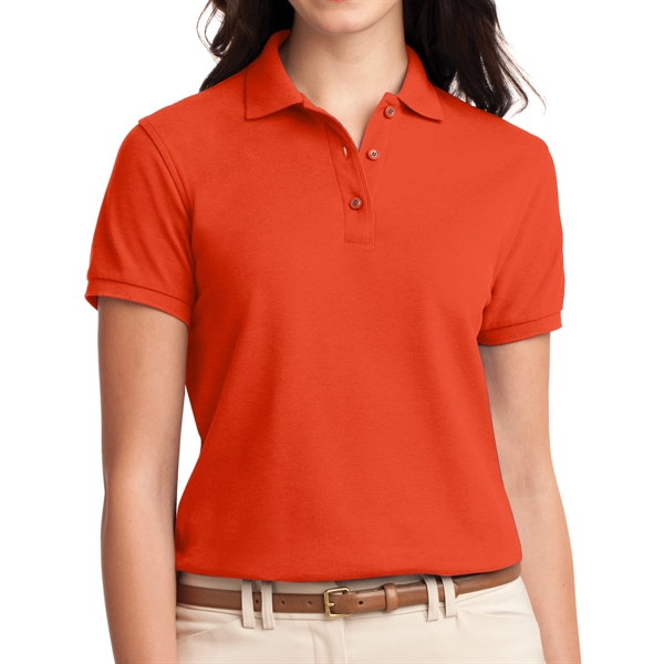 Orange color option for Ladies Polo Shirt