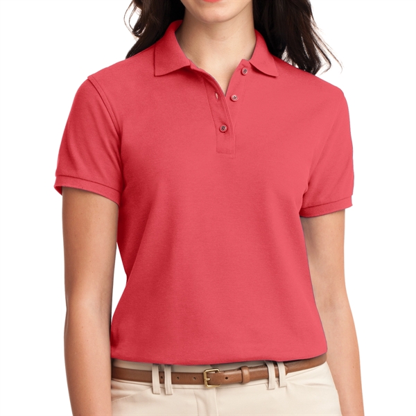 Red color option for Ladies Polo Shirt