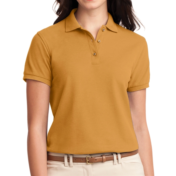 Texas Orange color option for Ladies Polo Shirt