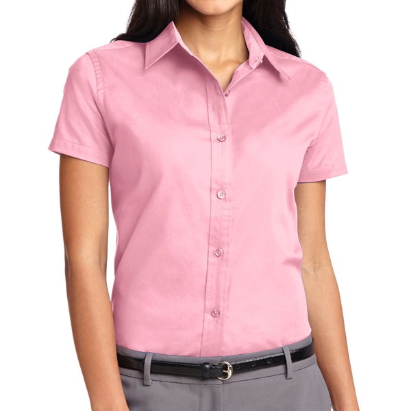 Light Pink color option for Ladies Silk Authority Polo Shirt
