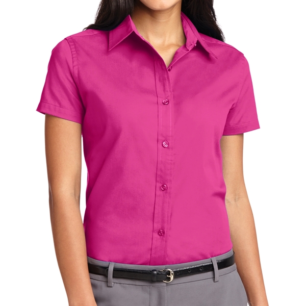 Tropical Pink color option for Ladies Silk Authority Polo Shirt