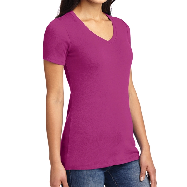 Magenta color option for Classy V Neck T Shirt