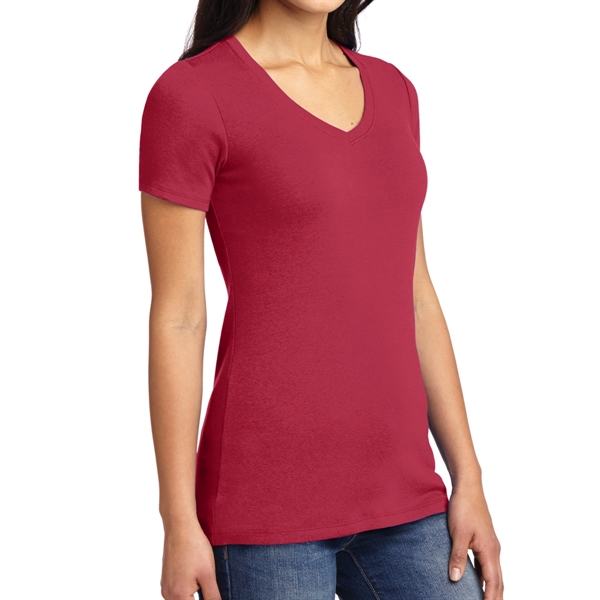 Rich Red color option for Classy V Neck T Shirt