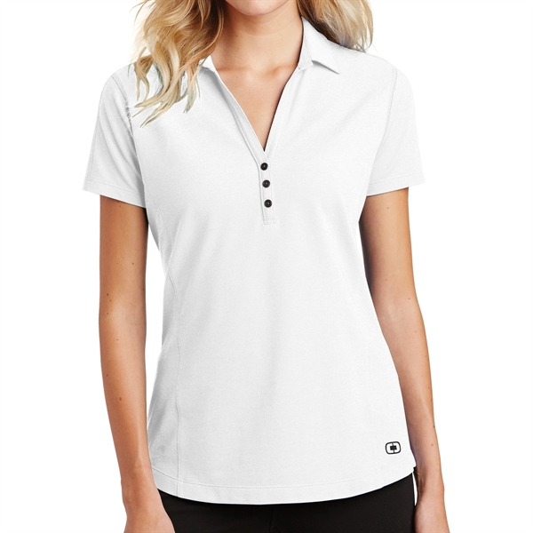 White color option for Ogio® Women's Raglan Sleeved Polo