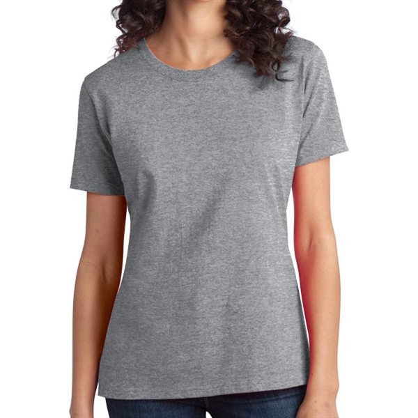 Athletic Heather color option for Port & Company® Women's Ringspun Cotton T Shirt