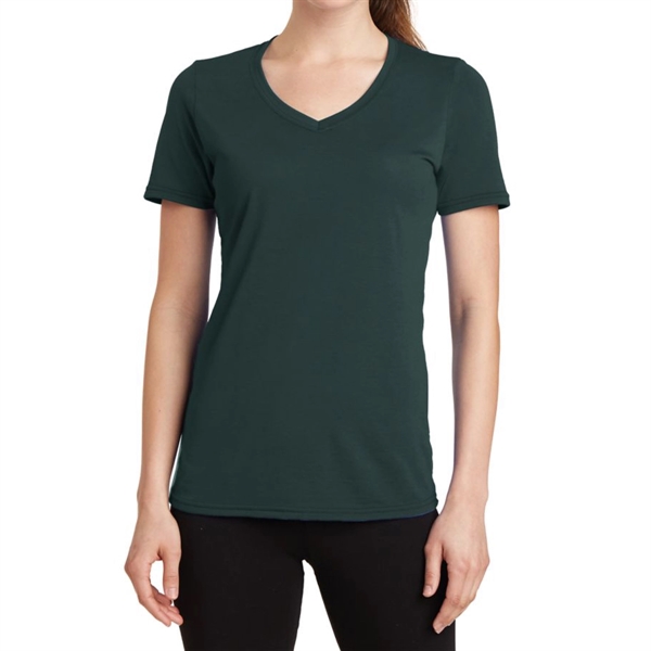 Dark Green color option for Trendy Ladies' V Neck Shirt