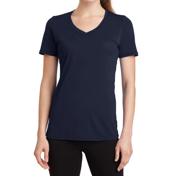 Deep Navy color option for Trendy Ladies' V Neck Shirt