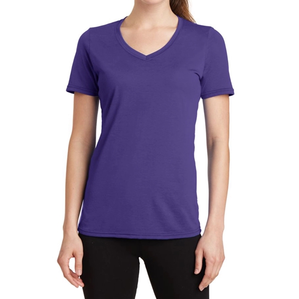 Purple color option for Trendy Ladies' V Neck Shirt