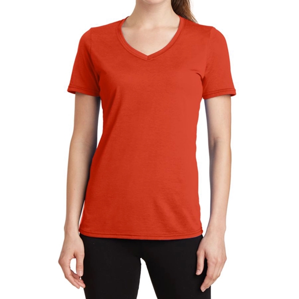 Red color option for Trendy Ladies' V Neck Shirt