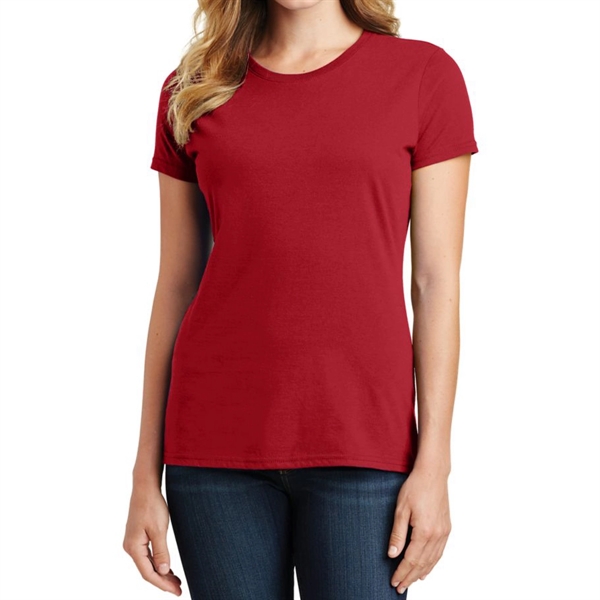 Team Cardinal color option for Comfy Ladies Tee