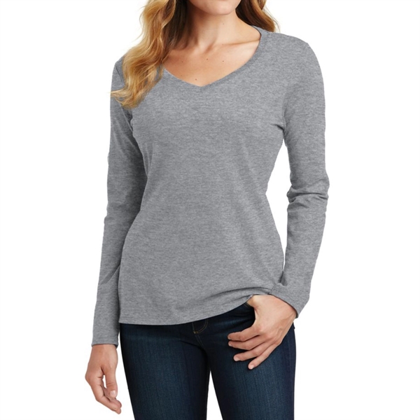 Athletic Heather color option for Vishaw Long Sleeve Ladies Tee