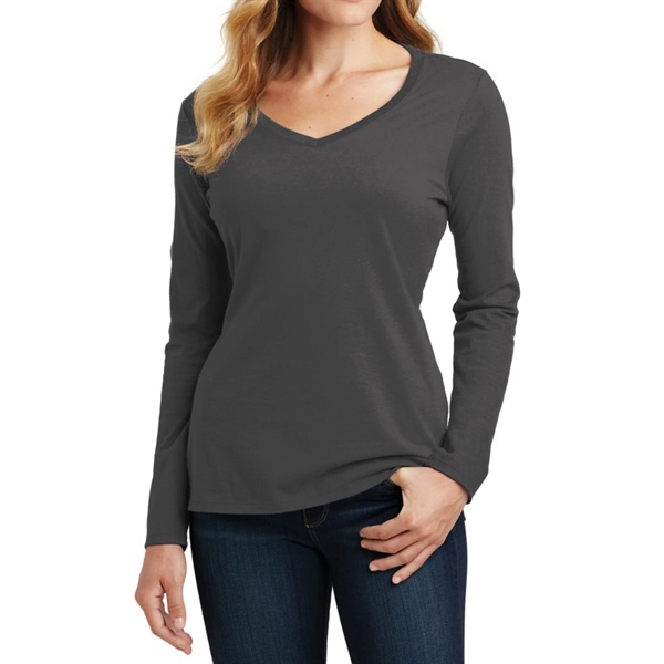 Dark Heather Grey color option for Vishaw Long Sleeve Ladies Tee