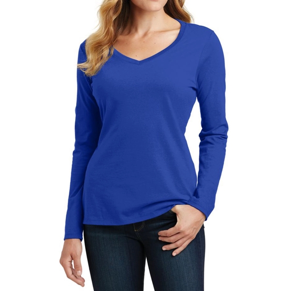 True Royal color option for Vishaw Long Sleeve Ladies Tee