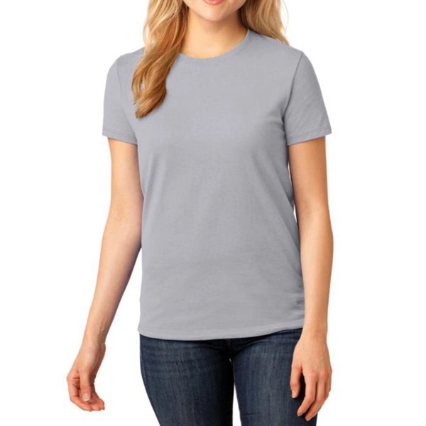Athletic Heather color option for Port & Company® Women's Core Cotton T Shirt