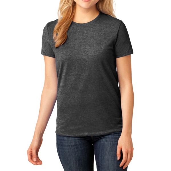 Charcoal color option for Port & Company® Women's Core Cotton T Shirt
