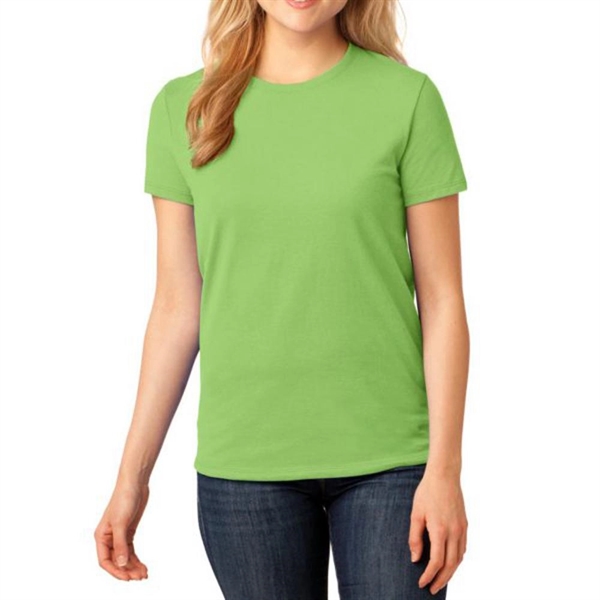 Kelly color option for Port & Company® Women's Core Cotton T Shirt
