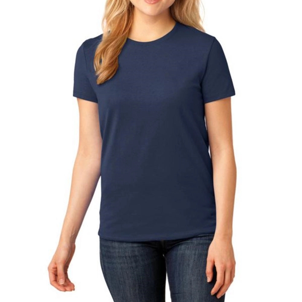 Navy color option for Port & Company® Women's Core Cotton T Shirt