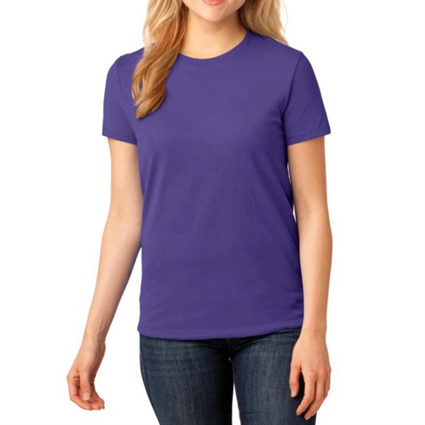 Purple color option for Port & Company® Women's Core Cotton T Shirt