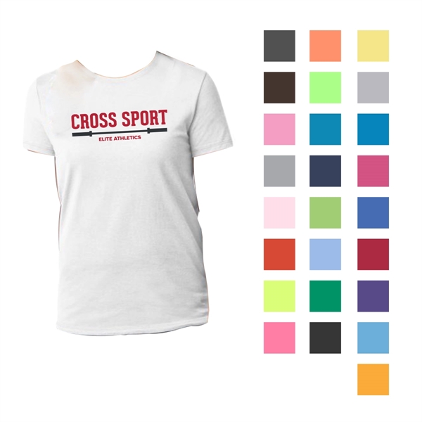 White color option for Port & Company® Women's Core Cotton T Shirt