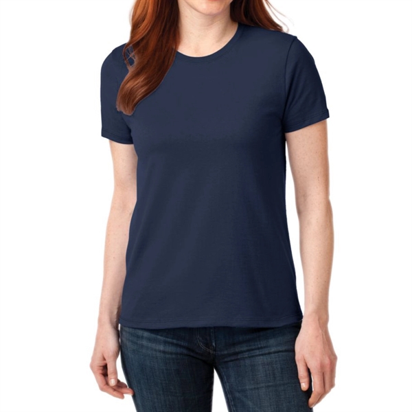 Navy color option for Port & Company® Women's Core Blend T Shirt