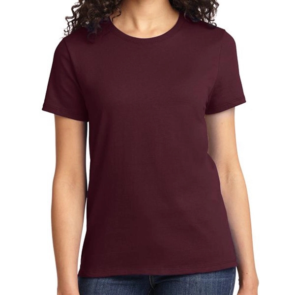 Athletic Maroon color option for Port & Company® Women's Everyday T Shirt