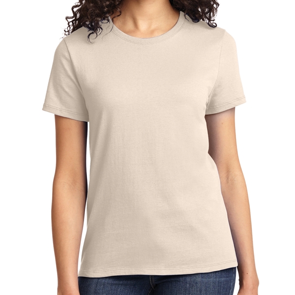 Natural color option for Port & Company® Women's Everyday T Shirt