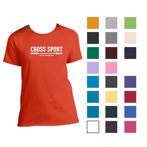 Orange color option for Port & Company® Women's Everyday T Shirt