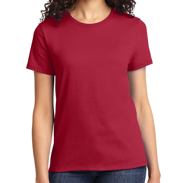 Red color option for Port & Company® Women's Everyday T Shirt