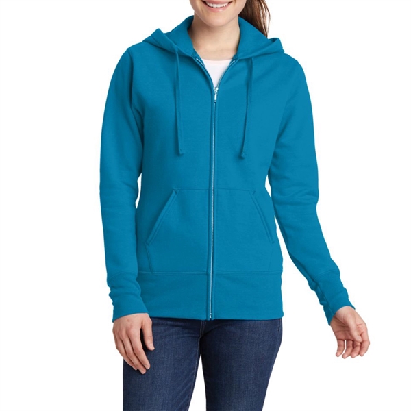 Neon Blue color option for Women's Full Zip Sweatshirt With Hood