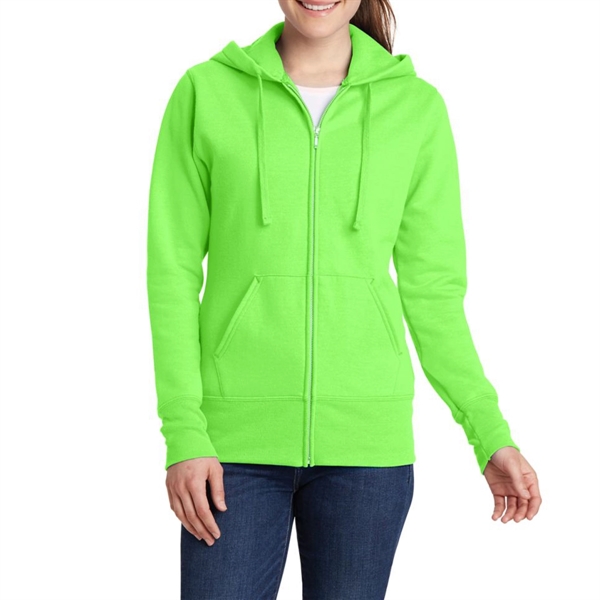 Neon Green color option for Women's Full Zip Sweatshirt With Hood