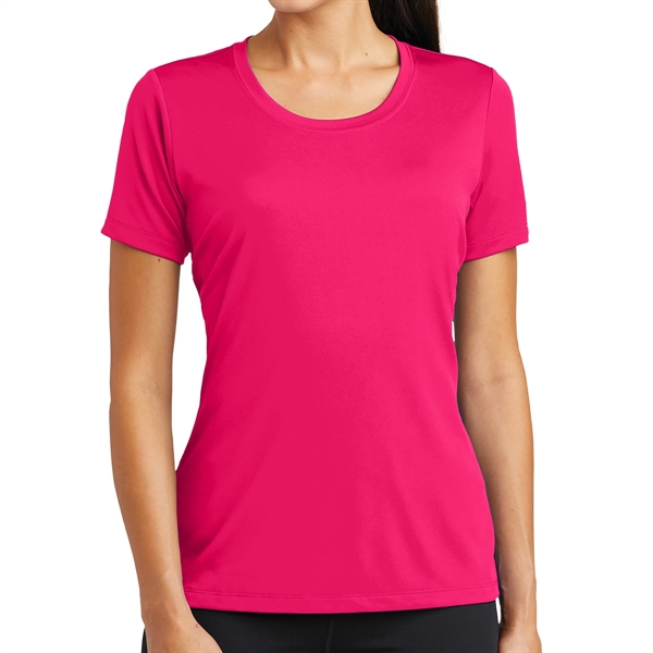 Pink Raspberry color option for Platform Ladies' Posi Charge® Tough Tee