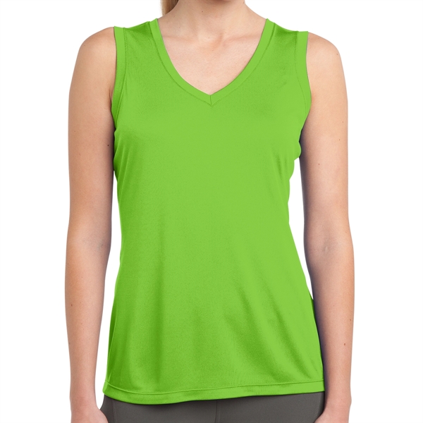 Lime Shock color option for Armless Polyester Shirt