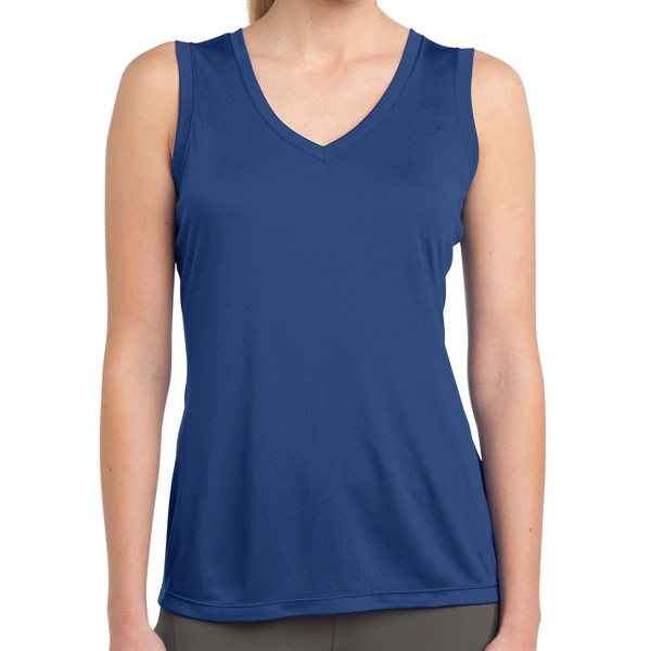 True Royal color option for Armless Polyester Shirt