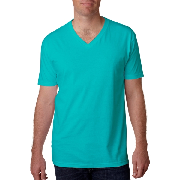 Tahiti Blue color option for Simple Fitted V Shirt