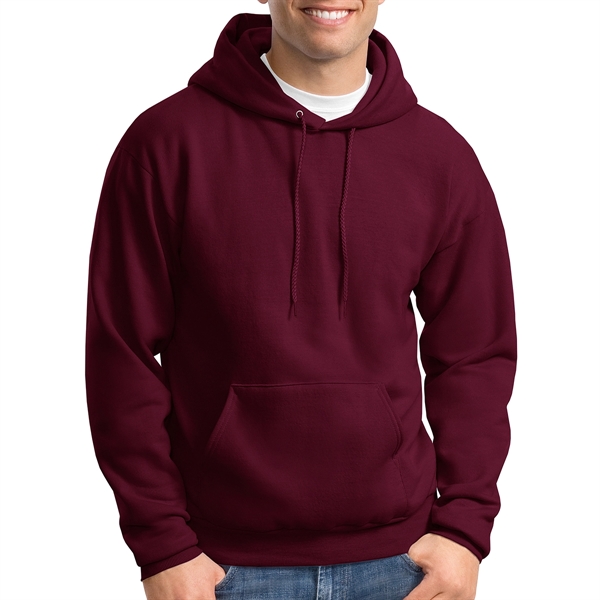 Maroon color option for Hanes® Eco Smart® Sweatshirt Hoodie