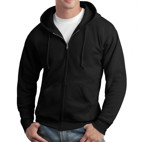Black color option for Hanes® Eco Smart® Zippered Sweatshirt Hoodie
