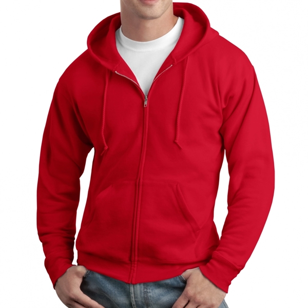 Deep Red color option for Hanes® Eco Smart® Zippered Sweatshirt Hoodie