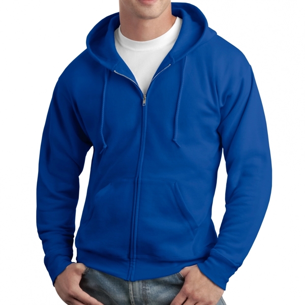 Deep Royal Blue color option for Hanes® Eco Smart® Zippered Sweatshirt Hoodie