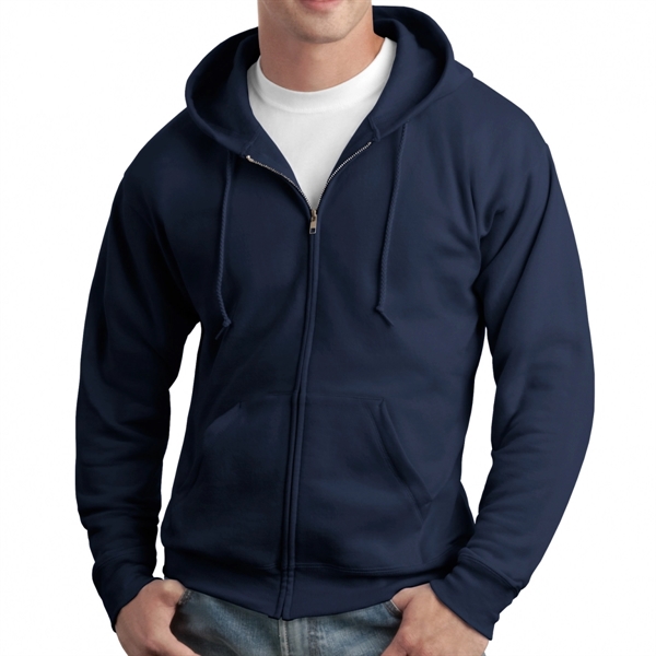 Navy color option for Hanes® Eco Smart® Zippered Sweatshirt Hoodie