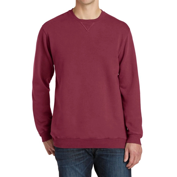 Merlot color option for Branded Pigment Dyed Sweatshirt