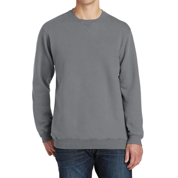 Pewter color option for Branded Pigment Dyed Sweatshirt