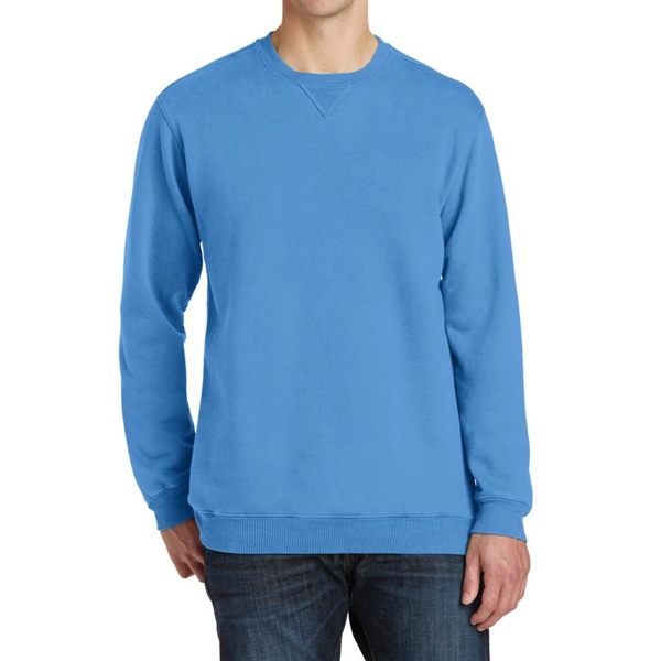 Tidal Wave color option for Branded Pigment Dyed Sweatshirt