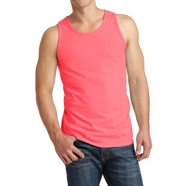 Neon Coral color option for Stylish Pigment Dyed Tank Top