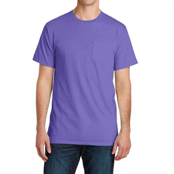 Amethyst color option for Stylish Pigment Dyed Tee With Pocket