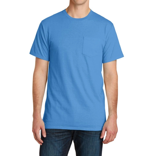 Tidal Wave color option for Stylish Pigment Dyed Tee With Pocket