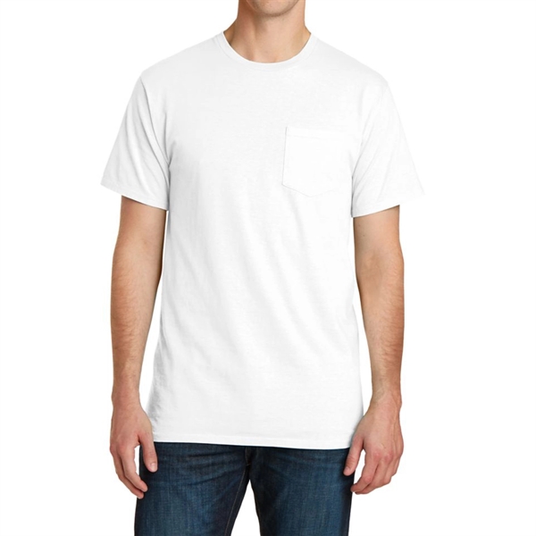 White color option for Stylish Pigment Dyed Tee With Pocket